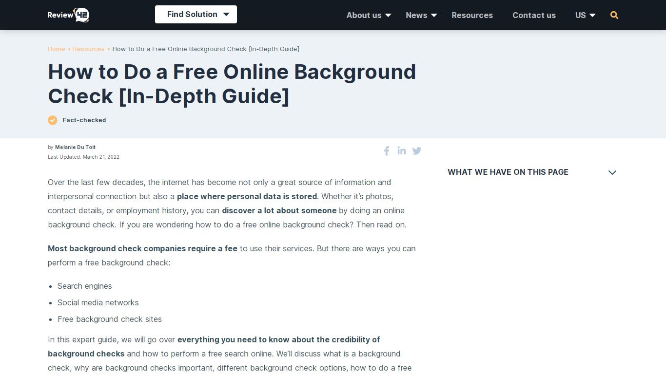 How to Do a Free Online Background Check [In-Depth Guide] - Review42